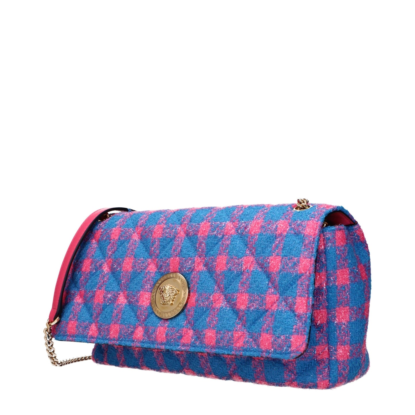 Versace Blue Fabric Crossbody Bag