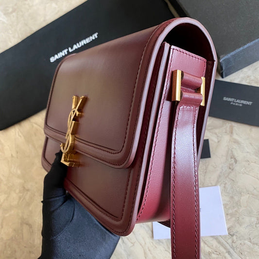 YSL CROSSBODY RED LEATHER WITH STRAP