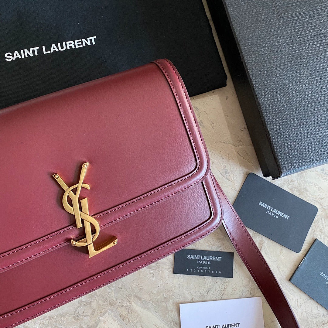YSL CROSSBODY RED LEATHER WITH STRAP