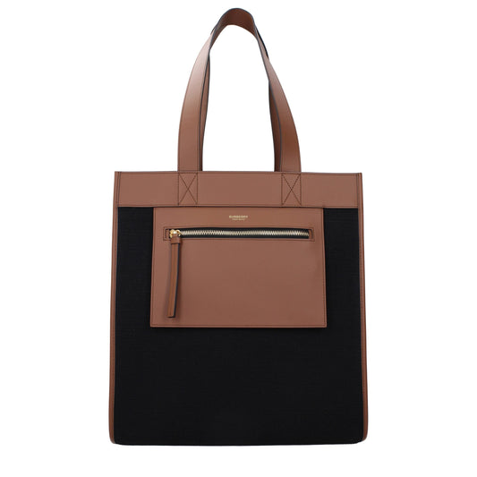 Burberry Black Fabric Shoulder Bag