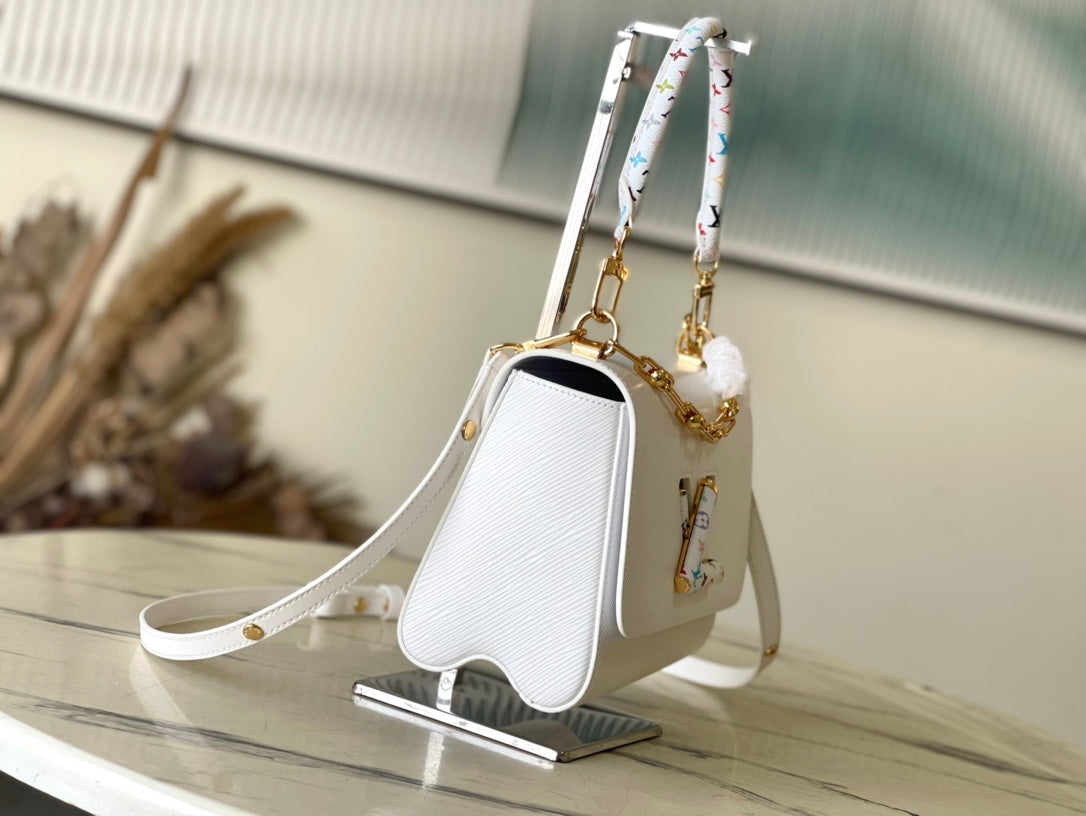 Louis Vuitton Twist Slim MM White