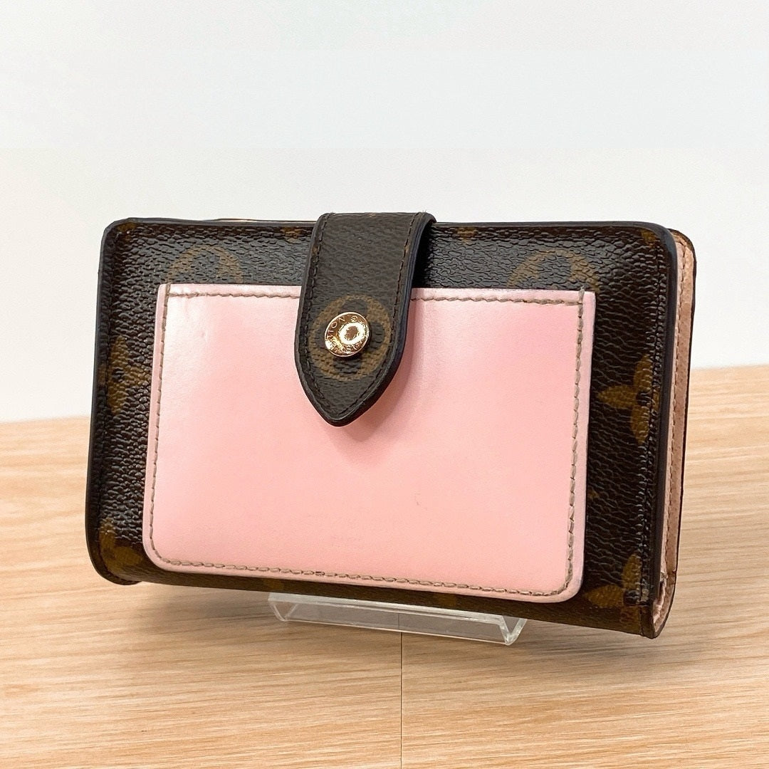 LOUIS VUITTON MONOGRAM JULIET BIFOLD WALLET – PINK WITH IC CHIP