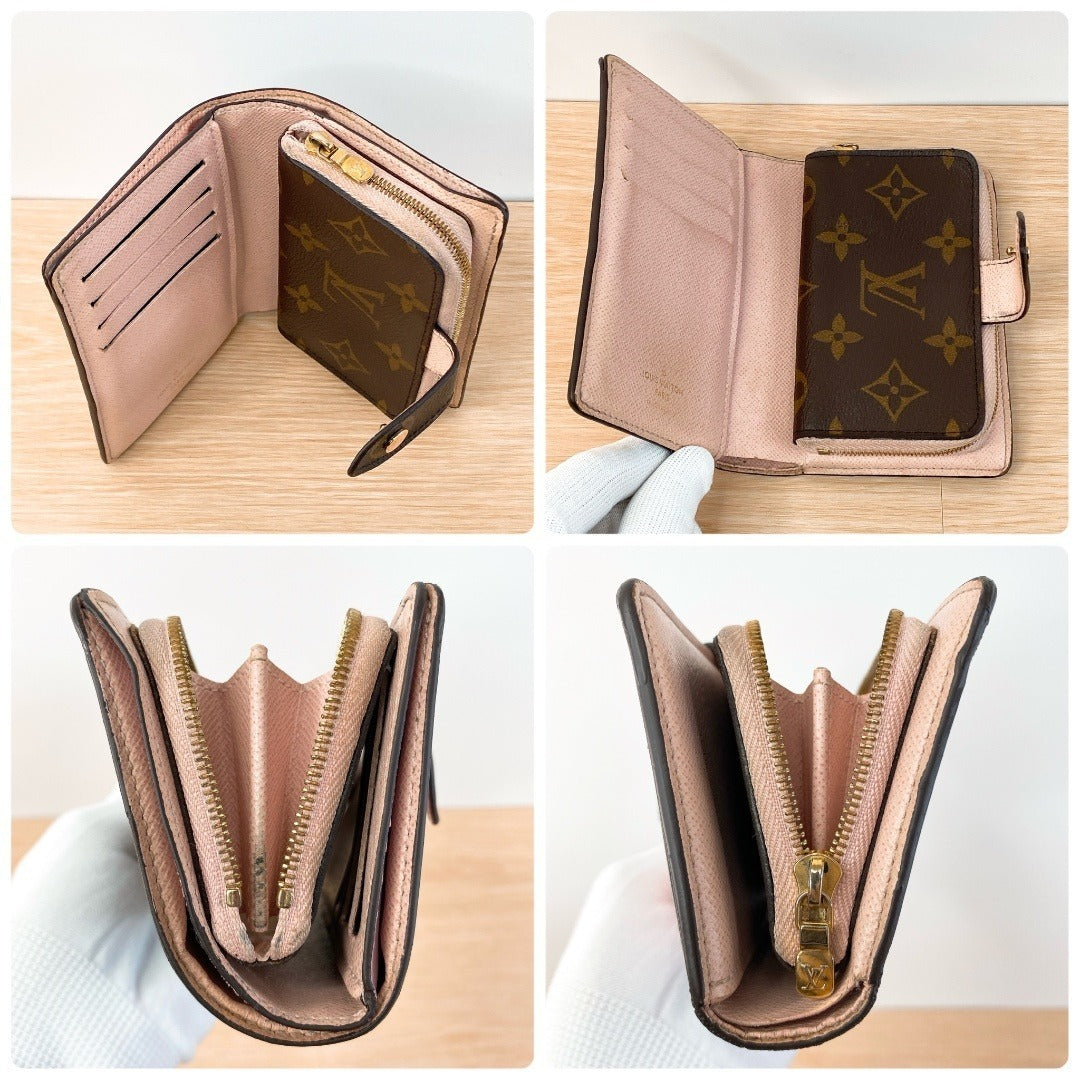 LOUIS VUITTON MONOGRAM JULIET BIFOLD WALLET – PINK WITH IC CHIP