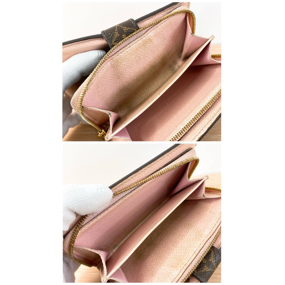 LOUIS VUITTON MONOGRAM JULIET BIFOLD WALLET – PINK WITH IC CHIP