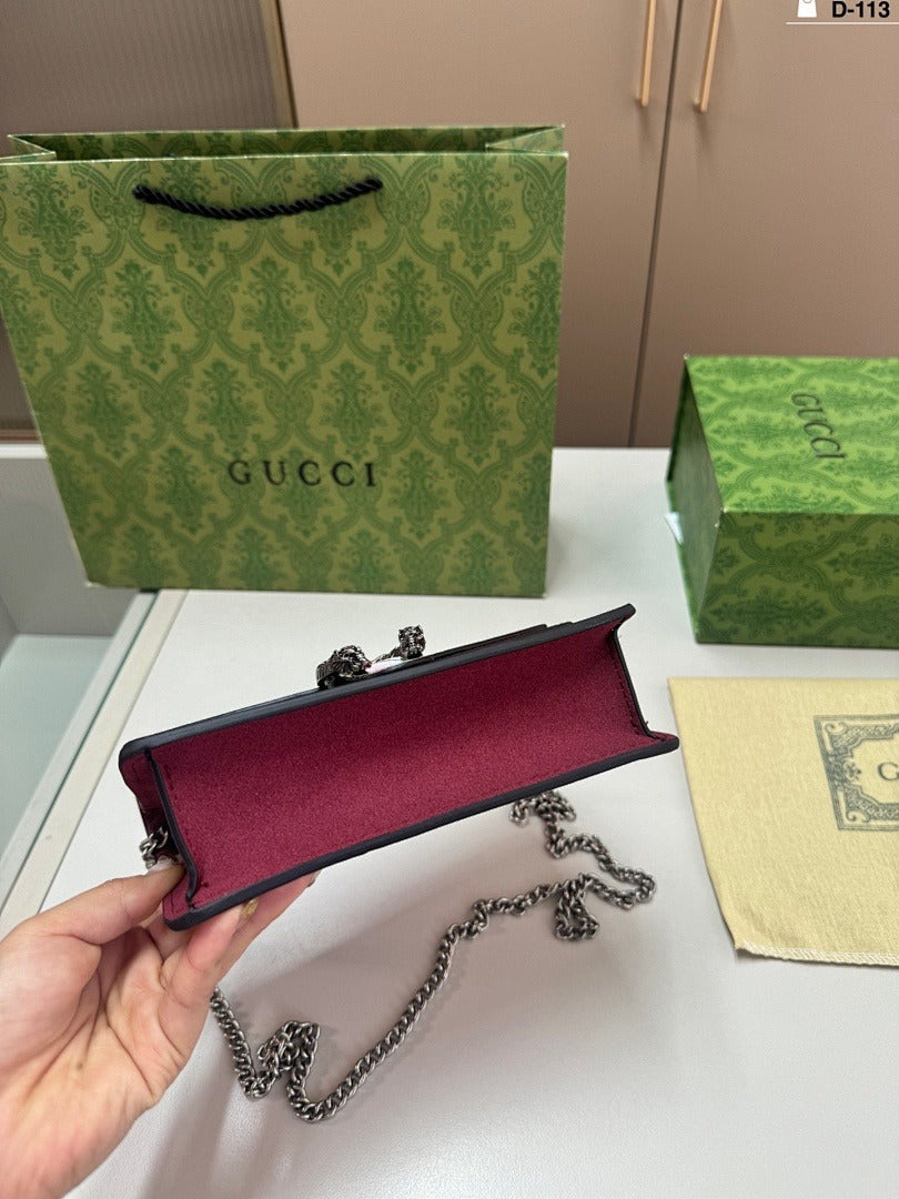 GUCCI DIONYSUS BAG GG COATED CANVAS SUPER MINI – ROSE BLOOM