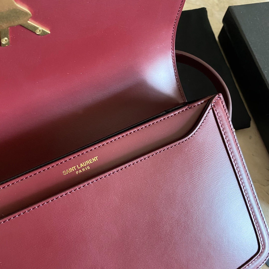 YSL CROSSBODY RED LEATHER WITH STRAP