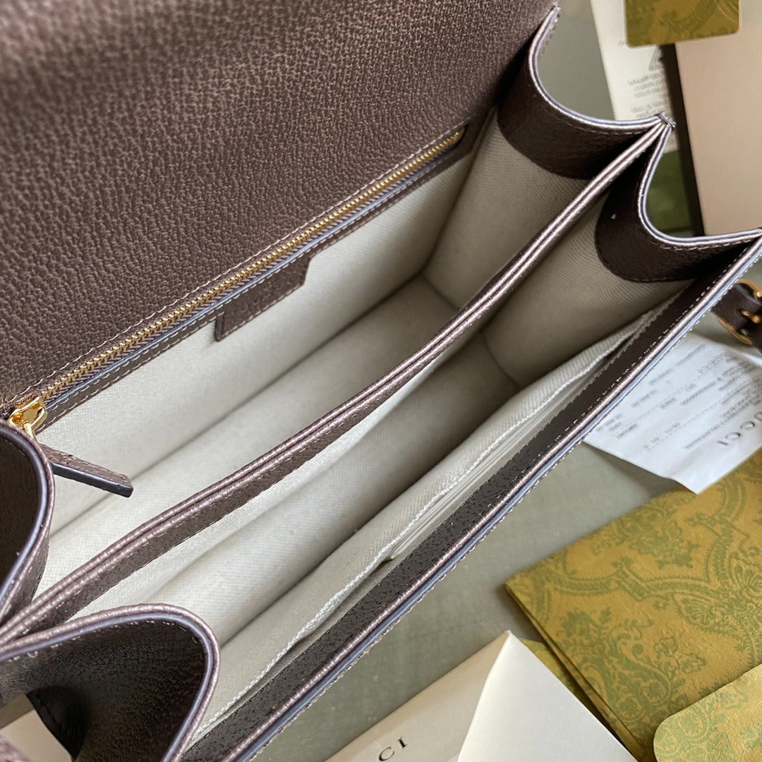GUCCI TOP HANDLE BAG CANVAS SHOULDER  CROSSBODY