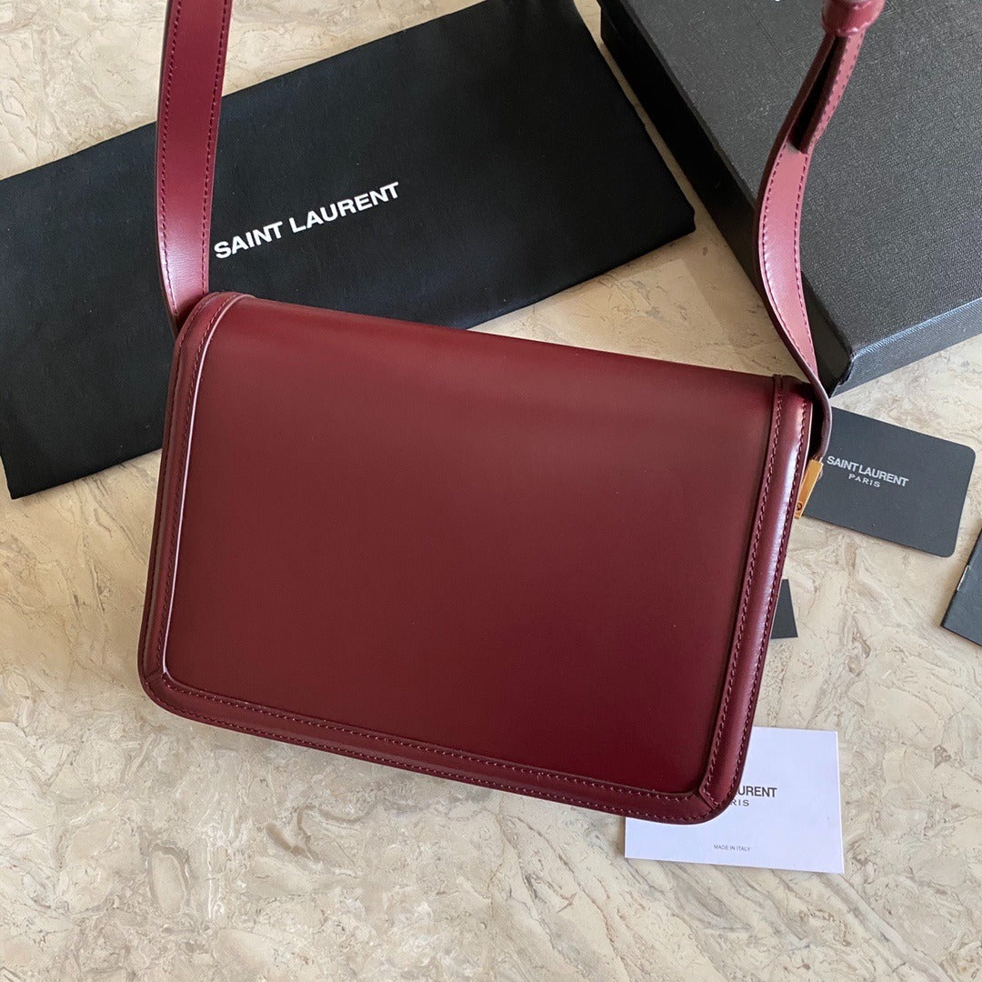 YSL CROSSBODY RED LEATHER WITH STRAP