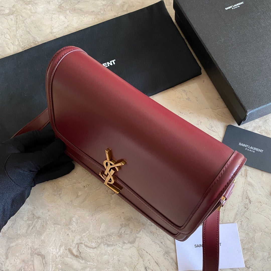 YSL CROSSBODY RED LEATHER WITH STRAP