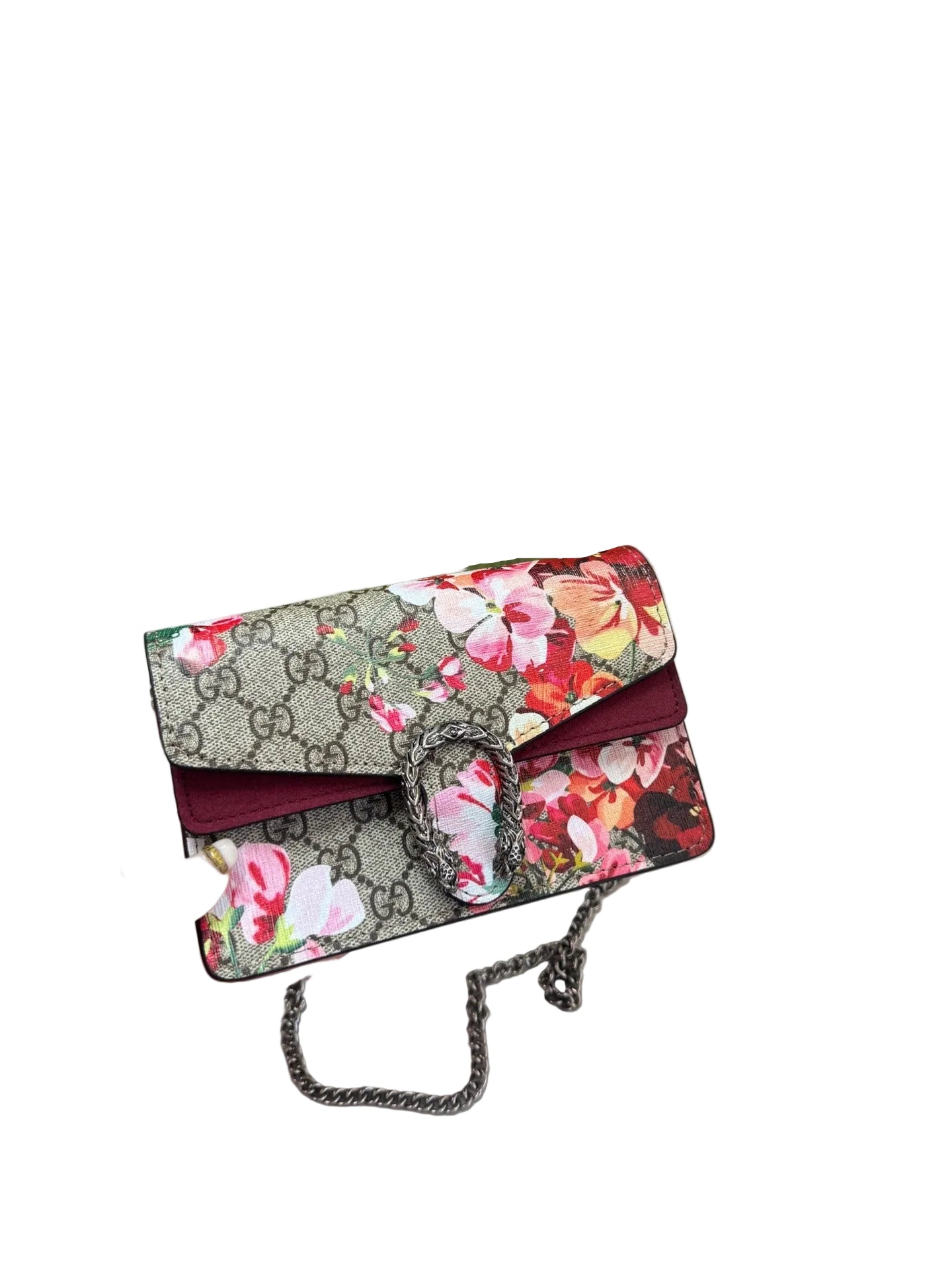 GUCCI DIONYSUS BAG GG COATED CANVAS SUPER MINI – ROSE BLOOM