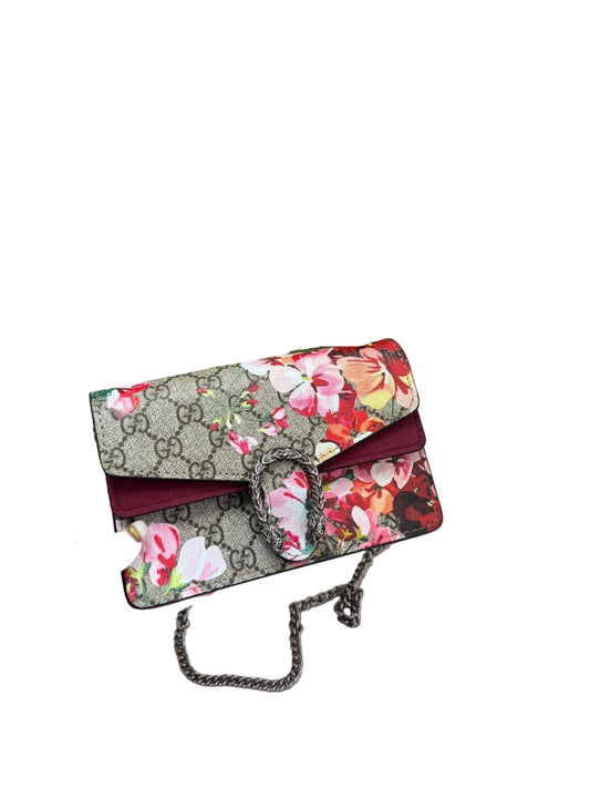 GUCCI DIONYSUS BAG GG COATED CANVAS SUPER MINI – ROSE BLOOM