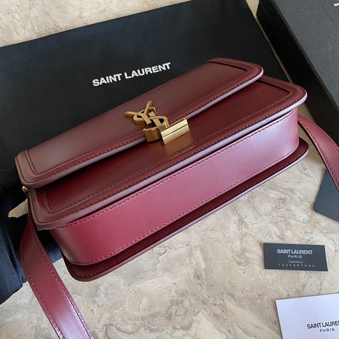 YSL CROSSBODY RED LEATHER WITH STRAP
