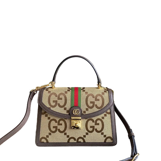GUCCI TOP HANDLE BAG CANVAS SHOULDER  CROSSBODY