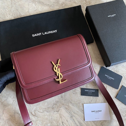 YSL CROSSBODY RED LEATHER WITH STRAP