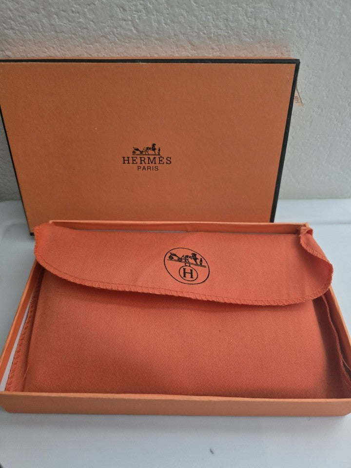 Hermes Dogon Leather Long Wallet  With Coin Pouch